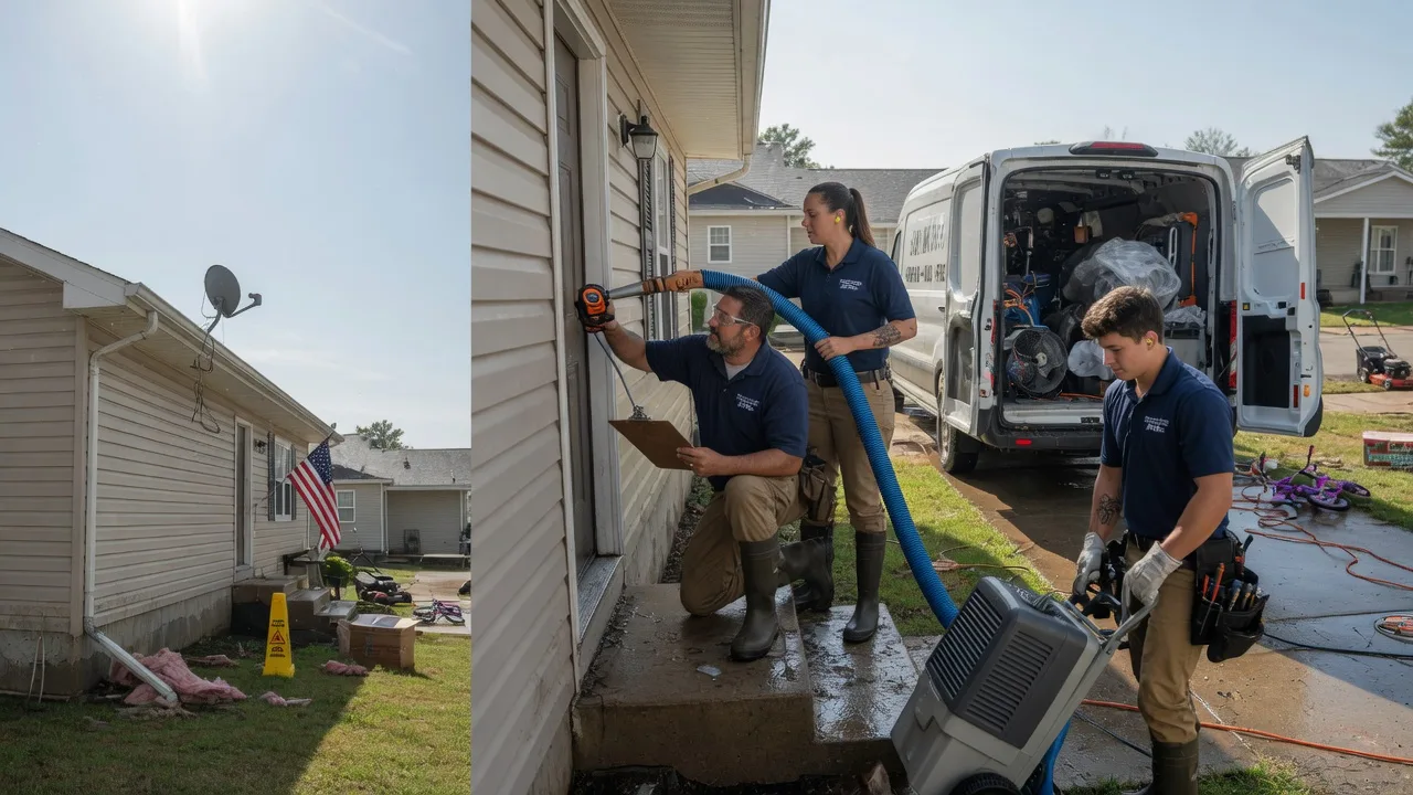 Ceiling Water Damage Restoration in Industry, IL near me